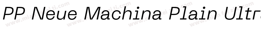 PP Neue Machina Plain Ultrabold字体转换